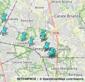 Mappa Via Cesare Beccaria, 20831 Seregno MB, Italia (1.65364)