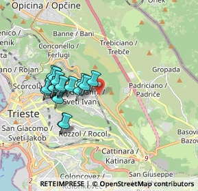 Mappa Str. per Basovizza, 34128 Trieste TS, Italia (1.6045)