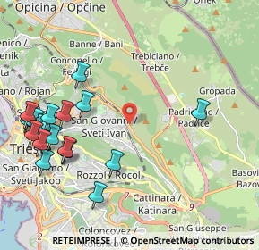 Mappa Str. per Basovizza, 34128 Trieste TS, Italia (2.567)