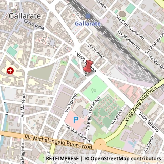 Mappa Via Monsignor Pietro Sommariva, 14, 21013 Gallarate, Varese (Lombardia)