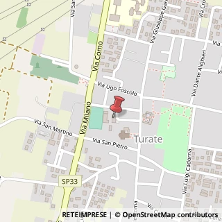 Mappa Via Tinelli, 8, 22078 Turate, Como (Lombardia)