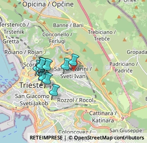 Mappa Piazzale Vincenzo Gioberti, 34128 Trieste TS, Italia (1.56364)