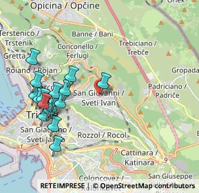 Mappa Piazzale Vincenzo Gioberti, 34128 Trieste TS, Italia (2.12471)