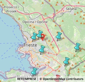 Mappa Piazzale Vincenzo Gioberti, 34128 Trieste TS, Italia (5.705)