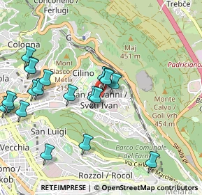 Mappa Piazzale Vincenzo Gioberti, 34128 Trieste TS, Italia (1.094)