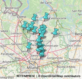 Mappa Via John Fitzgerald Kennedy, 20844 Triuggio MB, Italia (8.9195)