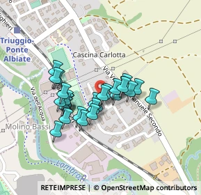 Mappa Via John Fitzgerald Kennedy, 20844 Triuggio MB, Italia (0.15357)