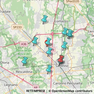 Mappa Via Cavour, 22078 Turate CO, Italia (3.51615)