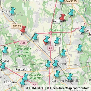 Mappa Via Cavour, 22078 Turate CO, Italia (6.1445)