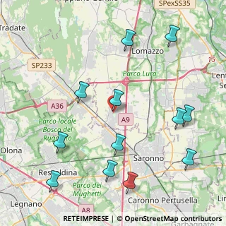 Mappa Via Cavour, 22078 Turate CO, Italia (4.93167)