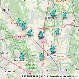Mappa Via Cavour, 22078 Turate CO, Italia (4.062)