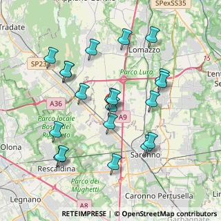 Mappa Via Cavour, 22078 Turate CO, Italia (3.7975)