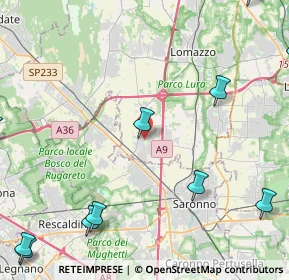 Mappa Via Cavour, 22078 Turate CO, Italia (6.63636)