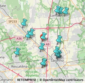 Mappa Via Cavour, 22078 Turate CO, Italia (3.88125)