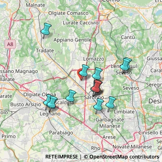 Mappa Via Cavour, 22078 Turate CO, Italia (6.722)