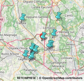 Mappa Via Cavour, 22078 Turate CO, Italia (6.37417)