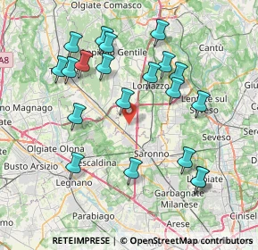 Mappa Via Cavour, 22078 Turate CO, Italia (7.981)