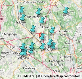 Mappa Via Cavour, 22078 Turate CO, Italia (6.95529)