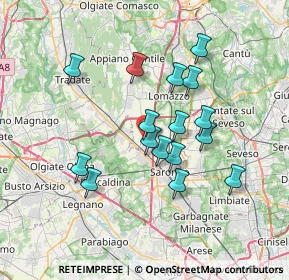 Mappa Via Cavour, 22078 Turate CO, Italia (6.15188)