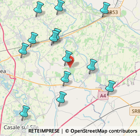 Mappa Via Casaria, 31050 Monastier di Treviso TV, Italia (4.51538)