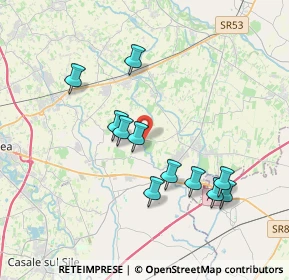 Mappa Via Casaria, 31050 Monastier di Treviso TV, Italia (3.51273)