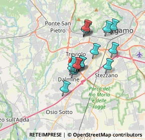 Mappa Via F.lli Cairoli, 24044 Dalmine BG, Italia (2.45563)