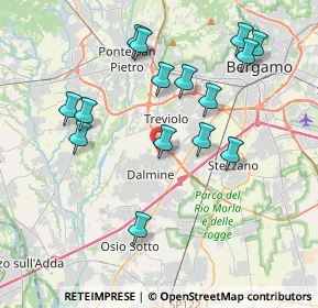 Mappa Via F. Filzi, 24044 Dalmine BG, Italia (3.90333)