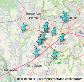 Mappa Via F. Filzi, 24044 Dalmine BG, Italia (2.80923)