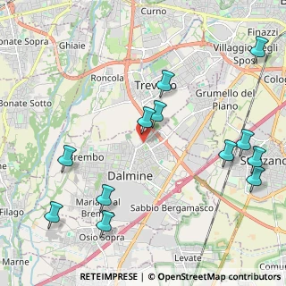 Mappa Via F.lli Cairoli, 24044 Dalmine BG, Italia (2.54833)