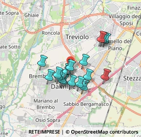 Mappa Via F.lli Cairoli, 24044 Dalmine BG, Italia (1.29667)