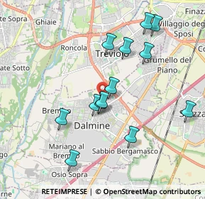 Mappa Via F. Filzi, 24044 Dalmine BG, Italia (1.81385)