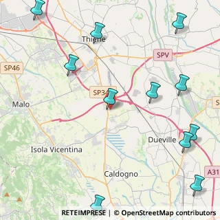 Mappa Via G. Zanella, 36030 Villaverla VI, Italia (6.00909)