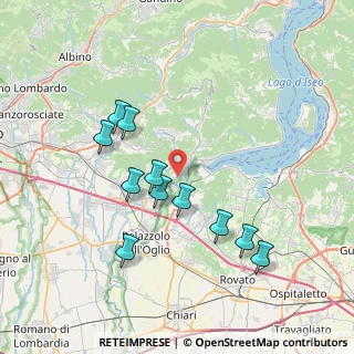 Mappa Via Unione, 24060 Castelli Calepio BG, Italia (7.1)