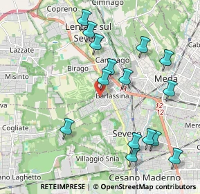 Mappa Via Rezzonico, 20825 Barlassina MB, Italia (2.178)