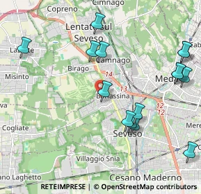 Mappa Via Rezzonico, 20825 Barlassina MB, Italia (2.366)