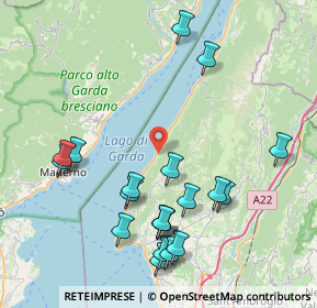 Mappa Via per Ca' Tronconi, 37010 Torri del Benaco VR, Italia (8.9505)