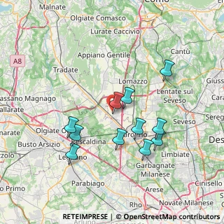 Mappa Via San Martino, 22078 Turate CO, Italia (6.80818)