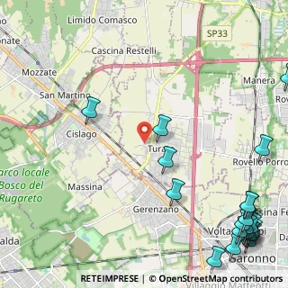Mappa Via San Martino, 22078 Turate CO, Italia (3.567)
