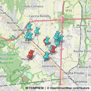 Mappa Via San Martino, 22078 Turate CO, Italia (1.36)