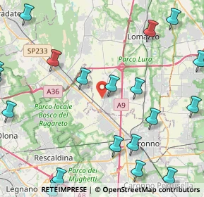 Mappa Via San Martino, 22078 Turate CO, Italia (6.1175)