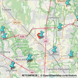 Mappa Via San Martino, 22078 Turate CO, Italia (7.02923)