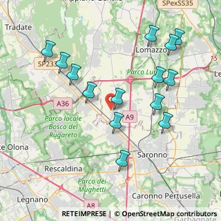 Mappa Via San Martino, 22078 Turate CO, Italia (4.17571)