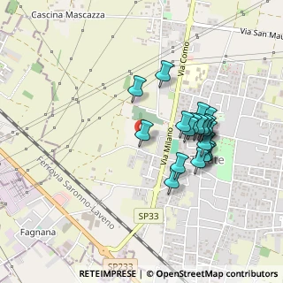 Mappa Via San Martino, 22078 Turate CO, Italia (0.403)