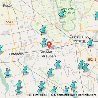 Mappa Viale G.Mazzini, 35018 San Martino di Lupari PD, Italia (7.133)