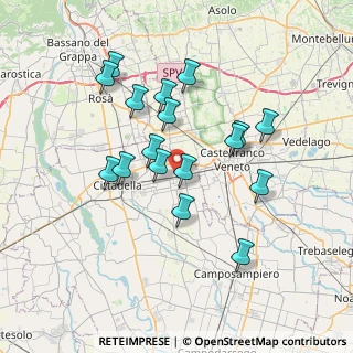 Mappa Viale G.Mazzini, 35018 San Martino di Lupari PD, Italia (6.52941)