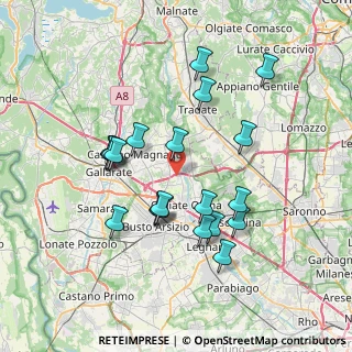 Mappa Via Isonzo, 21058 Solbiate Olona VA, Italia (6.8915)