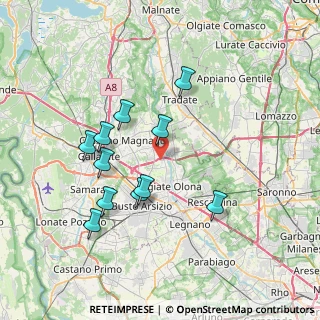 Mappa Via Isonzo, 21058 Solbiate Olona VA, Italia (6.90182)