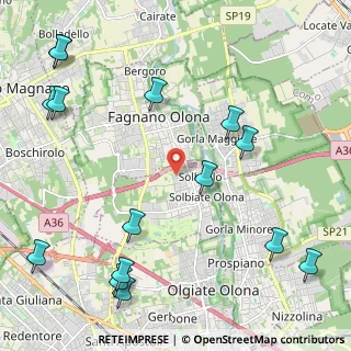 Mappa Via Isonzo, 21058 Solbiate Olona VA, Italia (2.90533)