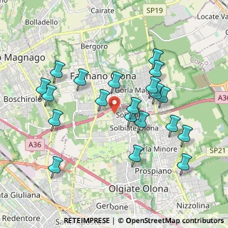 Mappa Via Isonzo, 21058 Solbiate Olona VA, Italia (1.9225)