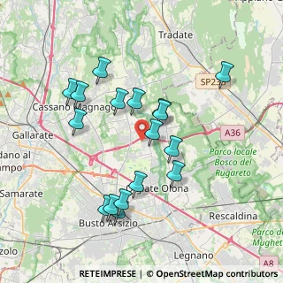 Mappa Via Isonzo, 21058 Solbiate Olona VA, Italia (3.56353)